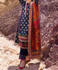 SMT W253- Digital Printed 3pc linen dress with Printed Linen dupatta.
