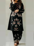 SMT W113- Embroidered 2pc marina dress shirt & trouser.