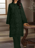 SMT W219-Embroidered 2pc organza dress.