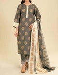 SMT W223-Printed 3pc khaddar dress With Printed khaddar shwal.