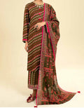 SMT W225-Printed 3pc khaddar dress With Printed khaddar shwal.