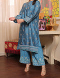 SMT W236- Embroidered 2pc Kataan Silk dress