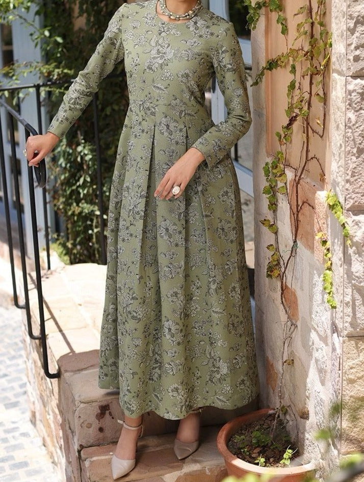 SMT W360- Embroidered 2pc Linen dress