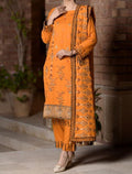 SMT W374-Embroidered 3pc Marina dress with Embroidered Marina shawl.