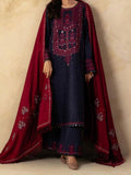 SMT W381-Embroidered 3pc Marina dress with Embroidered Marina shawl.