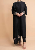 SMT W393- Embroidered 3pc marina dress with Embroidered marina shawl.