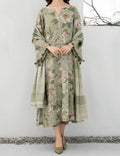 SMT W421-Printed 3pc karandi dress with Printed karandi dupatta.