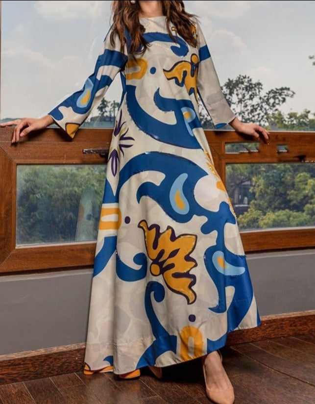 SMT S523 -Digital Printed 2pc lawn dress