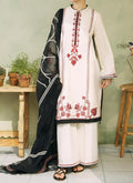 SMT S565-Embroidered 3pc Lawn dress with Printed Cotton Net dupatta.