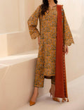SMT S577-Printed 3pc Lawn dress with Printed lawn dupatta.