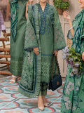 SMT S661-Embroidered 3PC Chickan Lawn with Printed munar dupatta.