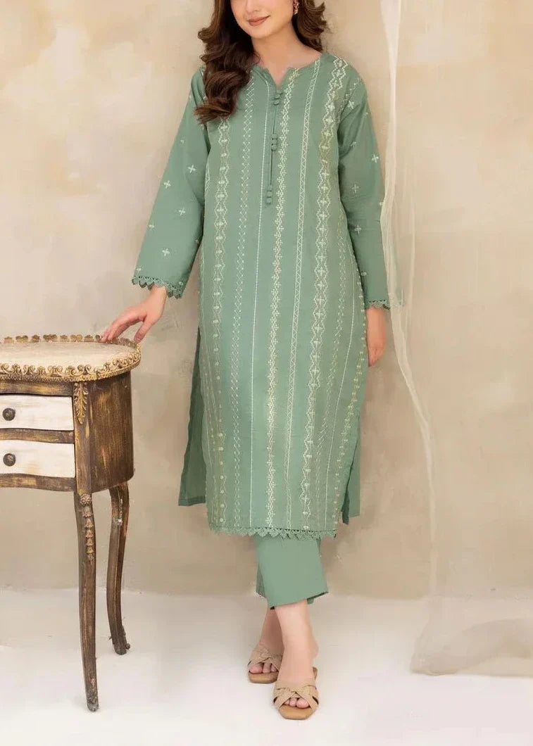 SMT W530-Embroidered 2pc khaddar dress.