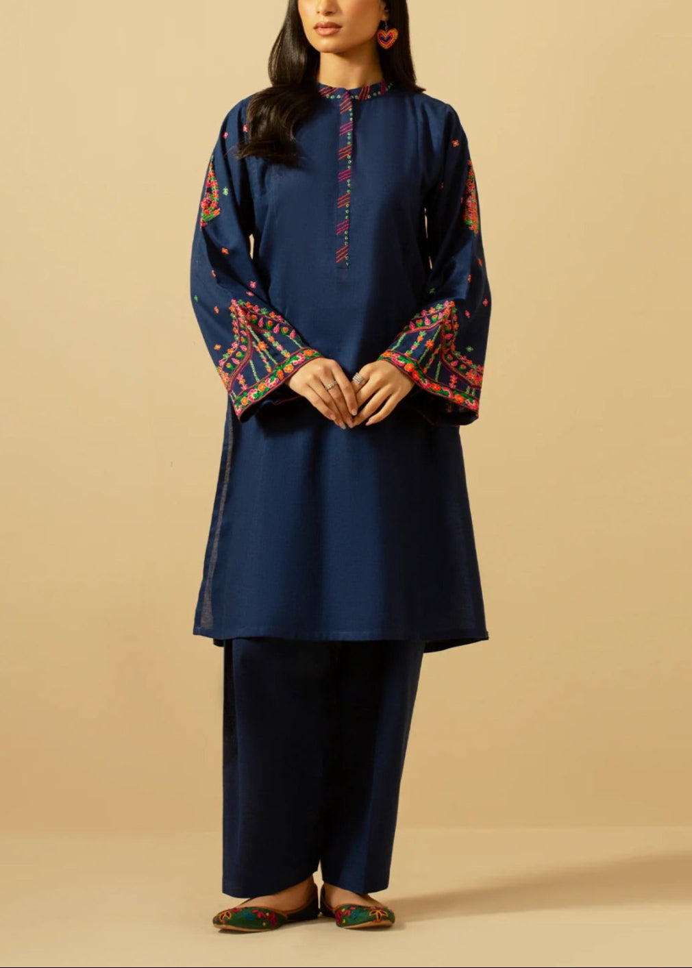 SMT S1060-Embroidered 2pc Lawn Dress