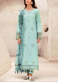 SMT S1064-Embroidered 3PC Lawn Dress With Printed Munar Dupatta.