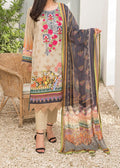 SMT S1087-Embroidered 3pc Lawn dress with Printed Chiffon Dupatta.
