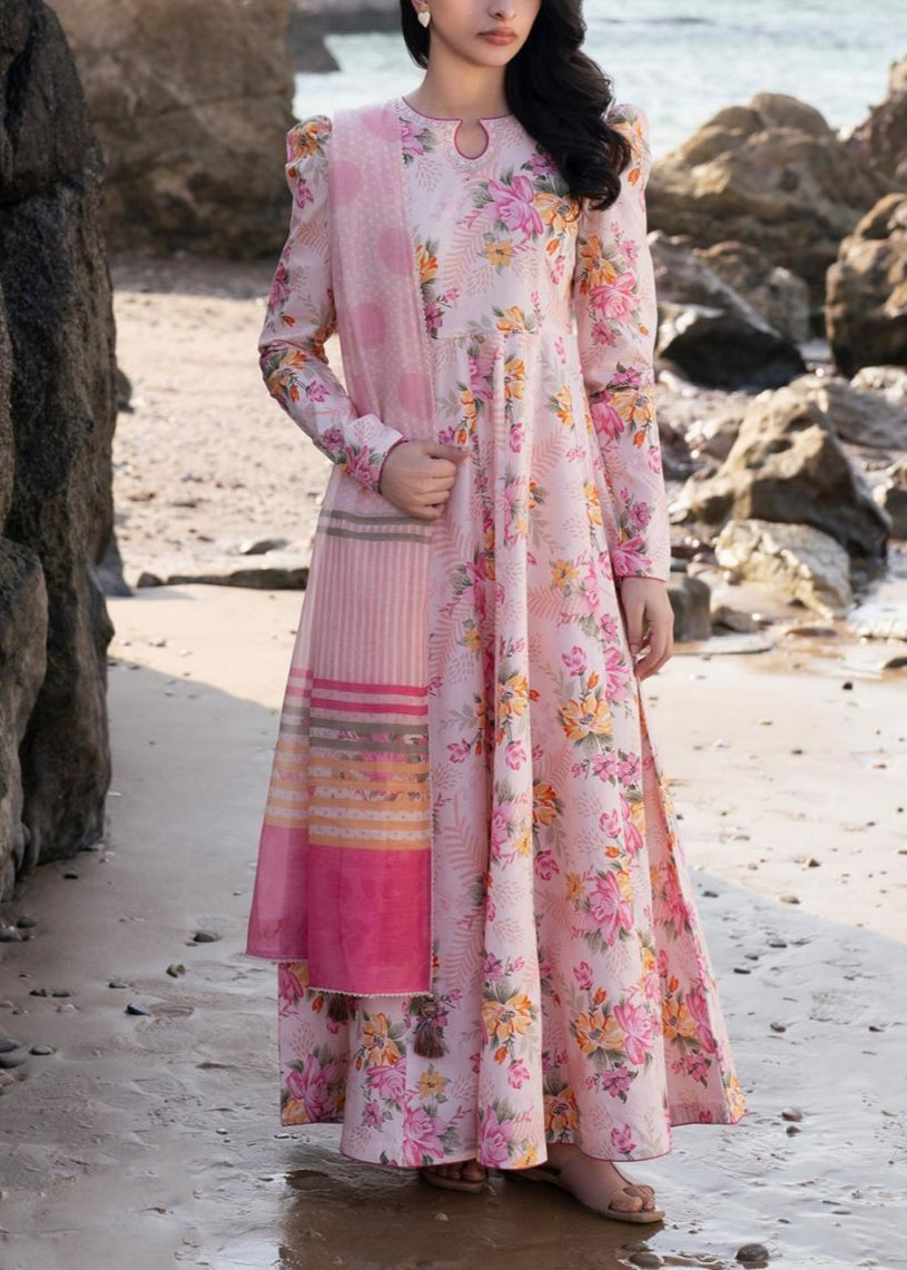 SMT S1170-Digital Printed 3pc Lawn Dress With Digital  Printed Lawn Dupatta.
