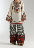 SMT W963- Digital Printed 2pc Karandi Dress.