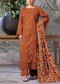 SMT S1196-Embroidered 3pc CHICKANKARI Lawn Dress With Printed Munar Dupatta.