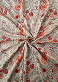 Sarinnah D77-Embroidered Karandi Beige Shawl