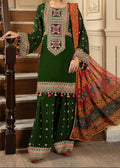 SMT S1536 - Embroidered 3pc Lawn Dress With Printed Lawn Dupatta.