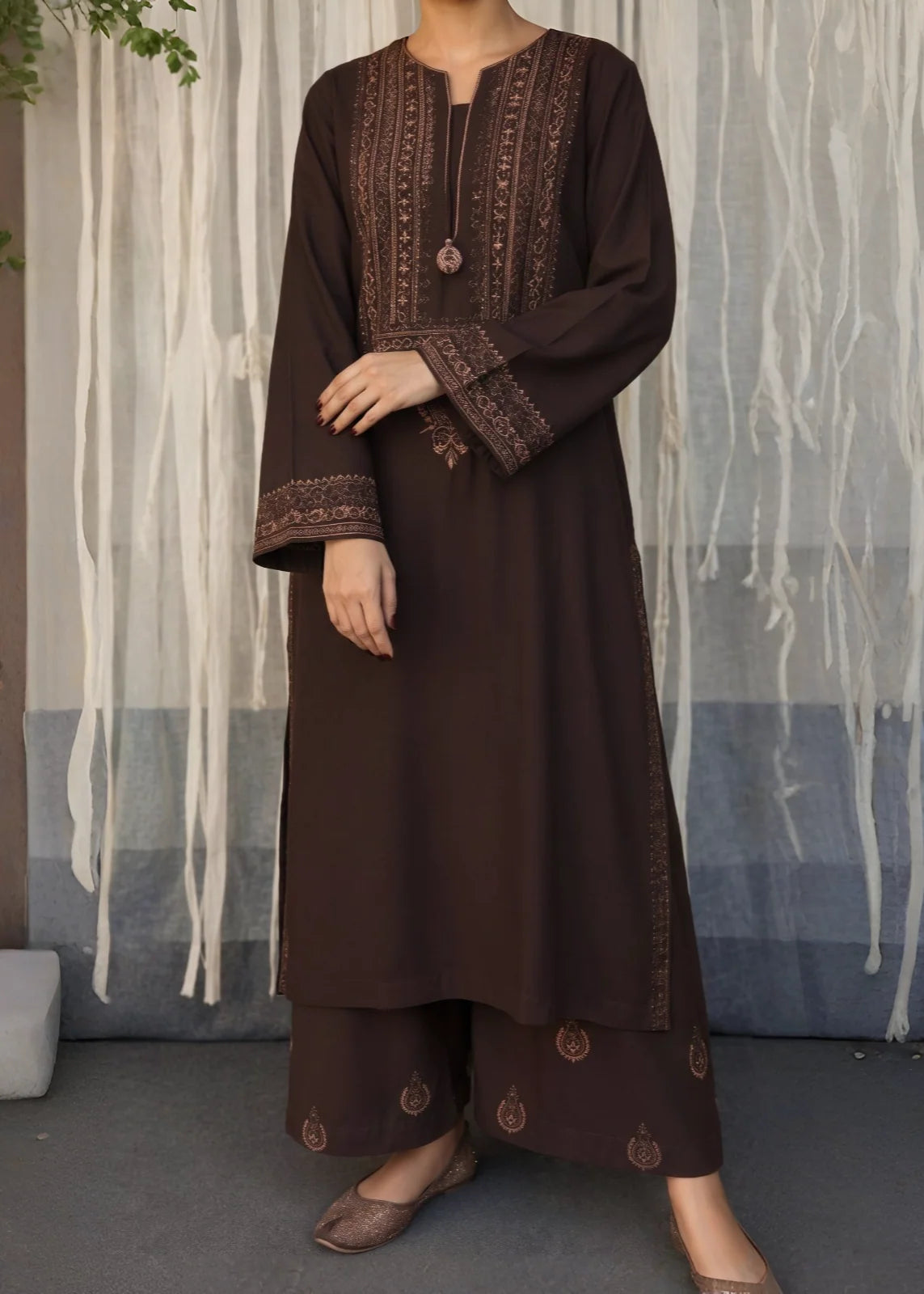 SMT W1032 - Embroidered 2pc Marina Dress.