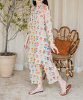 SMT S718 -Digital Printed 2pc lawn dress