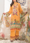 SMT S1090-Embroidered 3pc Lawn dress with Printed Chiffon Dupatta.