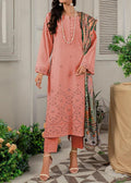 SMT S914-Embroidered 3PC CHIKANKARI Lawn Dress With Printed Munar Dupatta.