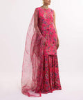 SMT S482-Printed 3pc lawn dress with Printed organza dupatta.