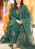SMT S860-Embroidered 3PC Lawn Dress with Embroidered Munar Dupatta.