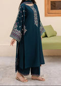 SMT W758 - Embroidered 3pc Marina Dress With Embroidered Chiffon Dupatta.