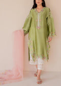 SMT S866-Embroidered 3pc Lawn Dress with Embroidered Chiffon Dupatta.