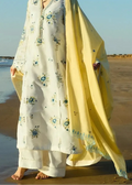 SMT S1284-Embroidered 3pc Lawn Dress With Printed Munar Dupatta.