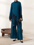SMT W418-Embroidered 2pc khaddar dress