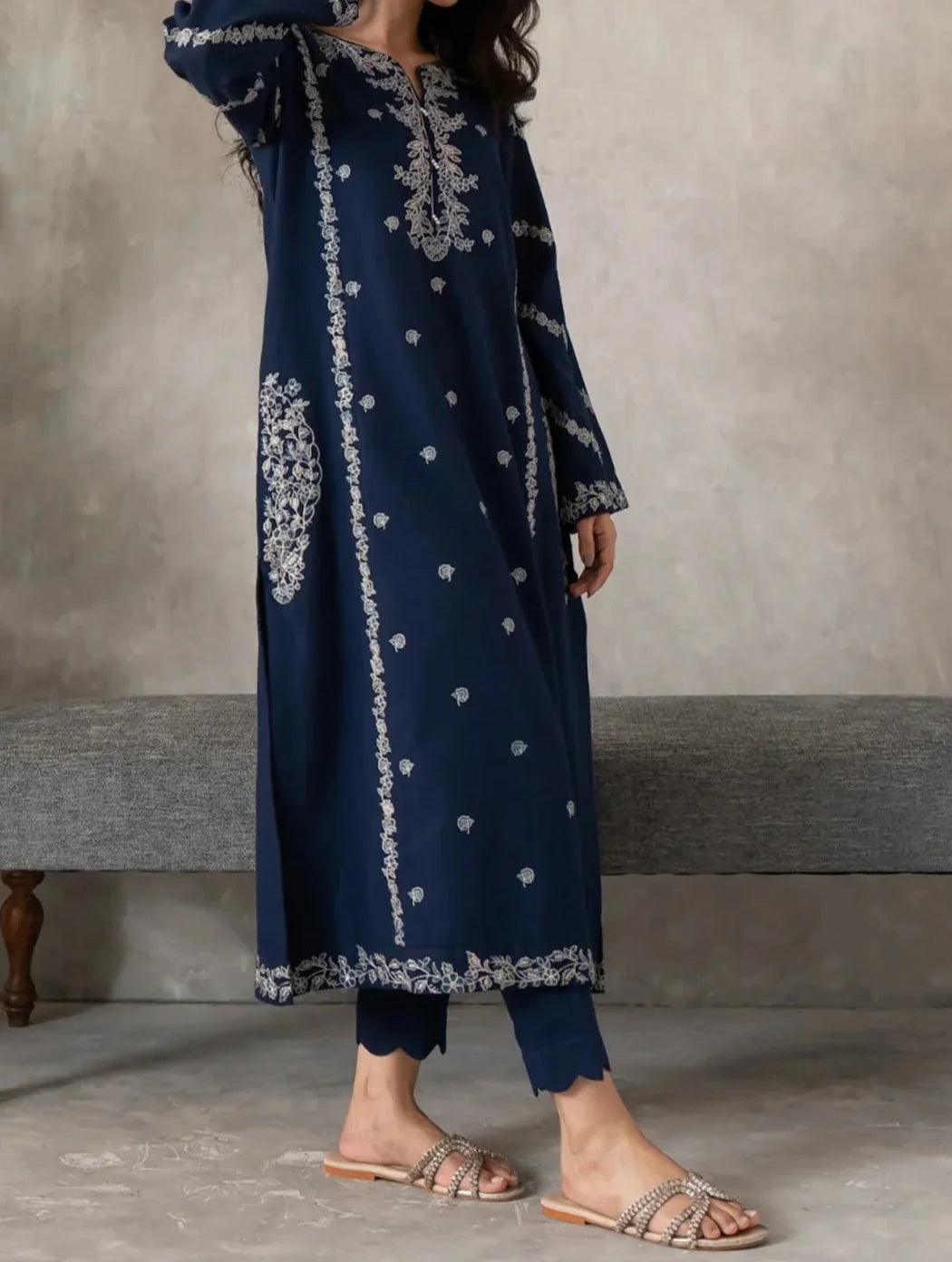 SMT S1273-Embroidered 2pc Lawn Dress.
