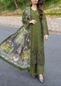 SMT S967-Embroidered 3PC CHIKANKARI Lawn Dress With Printed Munar Dupatta.