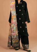 SMT W746-Embroidered 3pc Marina Dress With Printed Shawl.