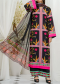 SMT W701 - Digital Printed 3pc Silk dress With Digital Printed Silk  Dupatta.