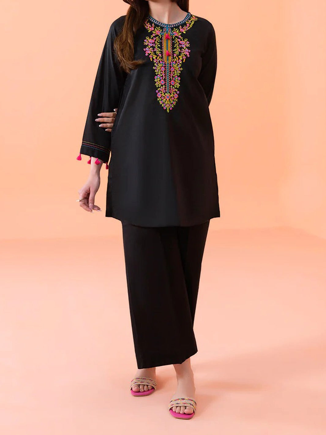 SMT W197-Embroidered 2pc marina dress