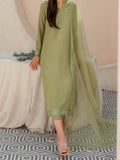 SMT S415 -Embroidered 3pc lawn dress with organza dupatta
