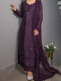 SMT W195-Embroidered 3pc marina dress with Embroidered marina shawl.