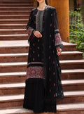 SMT S472-Embroidered 3pc lawn dress with embroidered chiffon dupatta.