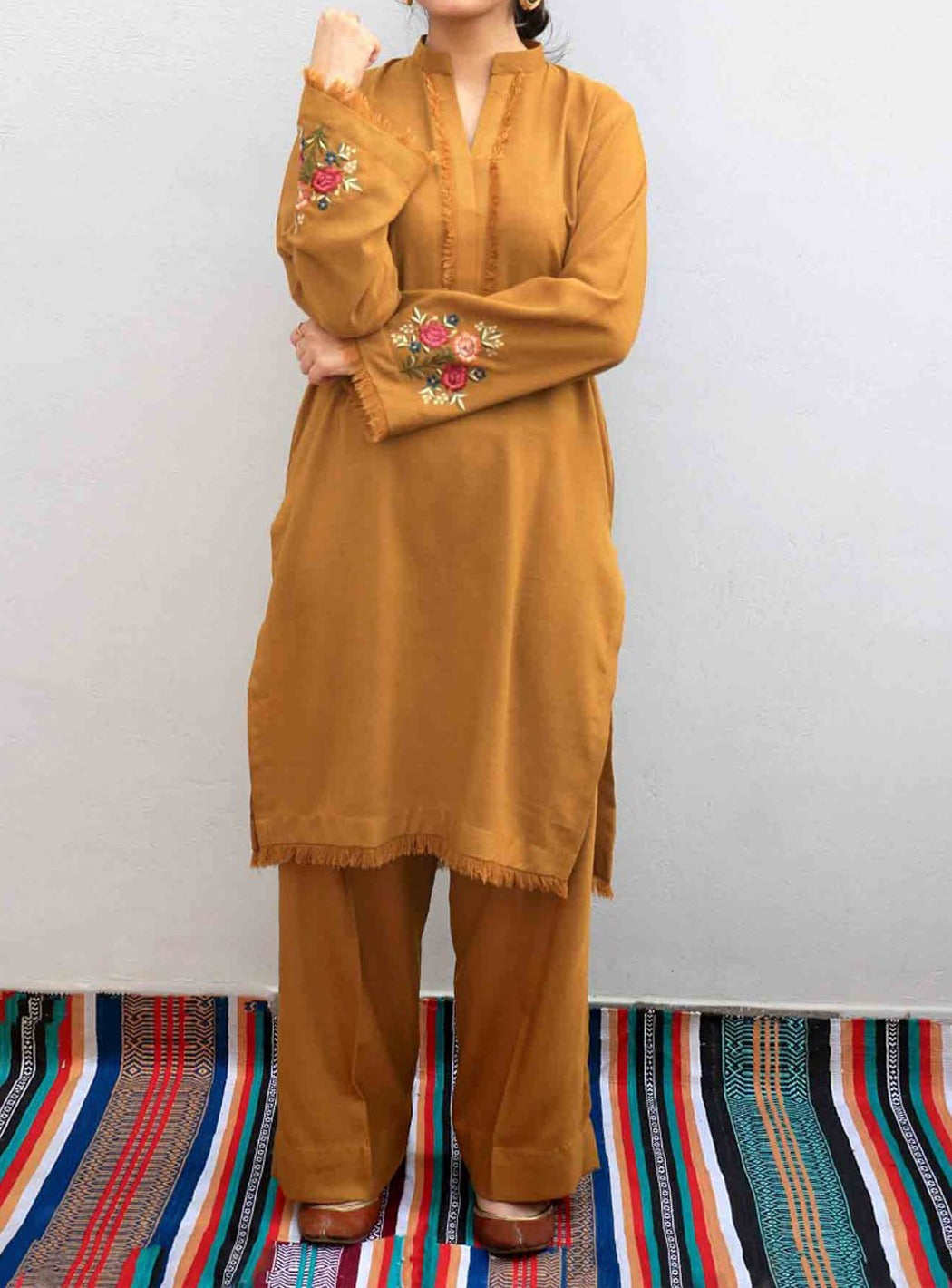 SMT S461-Embroidered 2pc lawn dress