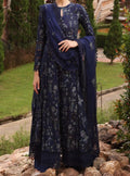 SMT S463-Embroidered 3pc lawn dress with embroidered chiffon dupatta.