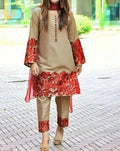 SMT S712-Embroidered 2pc lawn dress