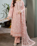SMT Z(S729)- Stitched Embroidered 3pc Lawn dress with Embroidered chiffon dupatta.