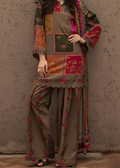SMT W989 - Digital Printed 3pc Silk Dress With Digital Printed Silk Dupatta.