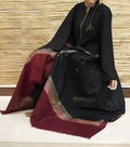 SMT W573-Embroidered 3pc marina dress with Printed Shawl.
