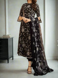 SMT W616-Embroidered 2pc Linen Dress