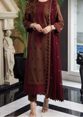 SMT Z-(W786) - Stitched Embroidered 3pc Marina Dress With Embroidered Chiffon Dupatta.